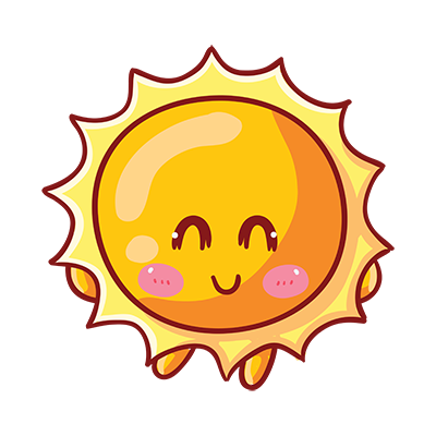 Blushing sun Blushing sun